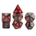 thumbnail image 3 of 7x Polyhedral Dice Party Game Dice Game for DND Table Game Star Red, 3 of 8