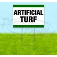 thumbnail image 1 of Artificial Turf (18" x 24") Yard Sign, Includes Metal Step Stake, 1 of 6