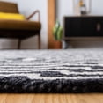thumbnail image 4 of SAFAVIEH Micro-Loop Galena Trellis Striped Area Rug, Charcoal/Ivory, 5' x 5' Square, 4 of 5