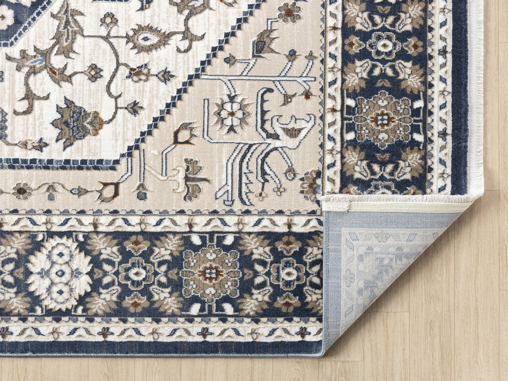 United Weavers Riviera Delphine Area Rug, Border Pattern, Blue, 12'6" X 15'