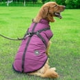thumbnail image 2 of Large Pet Dog Jacket With Harness Winter Warm Dog Clothes Waterproof Jp, 2 of 4