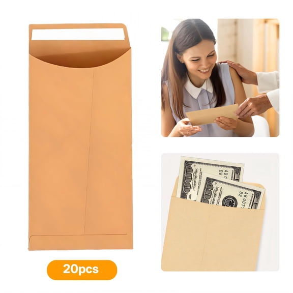 CCOCC 200Pcs Money Envelopes for Cash,7.87*3.94 in Business Envelopes,Money Envelopes,Gold
