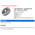 thumbnail image 2 of Front Brake Rotor - Compatible with 1993 - 2005 GS300 1994 1995 1996 1997 1998 1999 2000 2001 2002 2003 2004, 2 of 2
