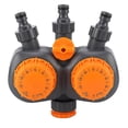 thumbnail image 1 of G3/4' Garden Water Controller Switch with Double Head Mechanical Irrigation Timer, 1 of 3