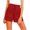 Red, variant on Chbgutlmr Shorts for Women Elastic High Waisted Drawstring Wide Leg Pleated Shorts with Pockets Casual Summer Comfy Shorts