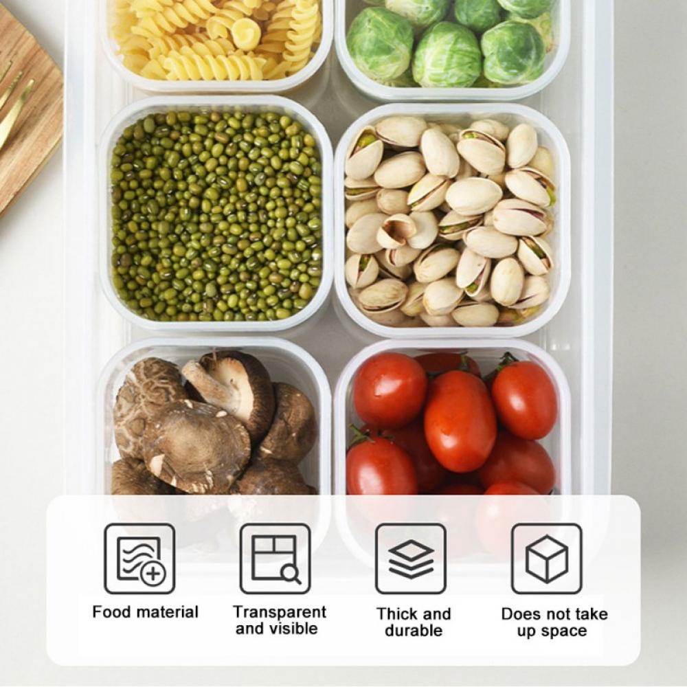 Mini Food Storage Containers With Lids, Airtight Plastic Reusable Fresh  Produce Saver, Fruit Storage Organizer Storage Bin, Small Boxes For Storing  Fish, Meat, Vegetables, Kitchen Supplies - Temu