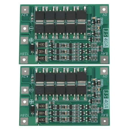 

2PCS 40A for Screwdriver 12V - 18650 Bms Battery Protection Board Pcm with Balance Liion Battery Cell Module
