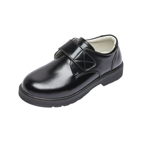Gubotare Little Boys Dress Shoes Oxford Boy School Shoes Kids Oxford School Uniform Loafer Girls Church Dress Shoes Size 12 (Black,Little Kids 12)