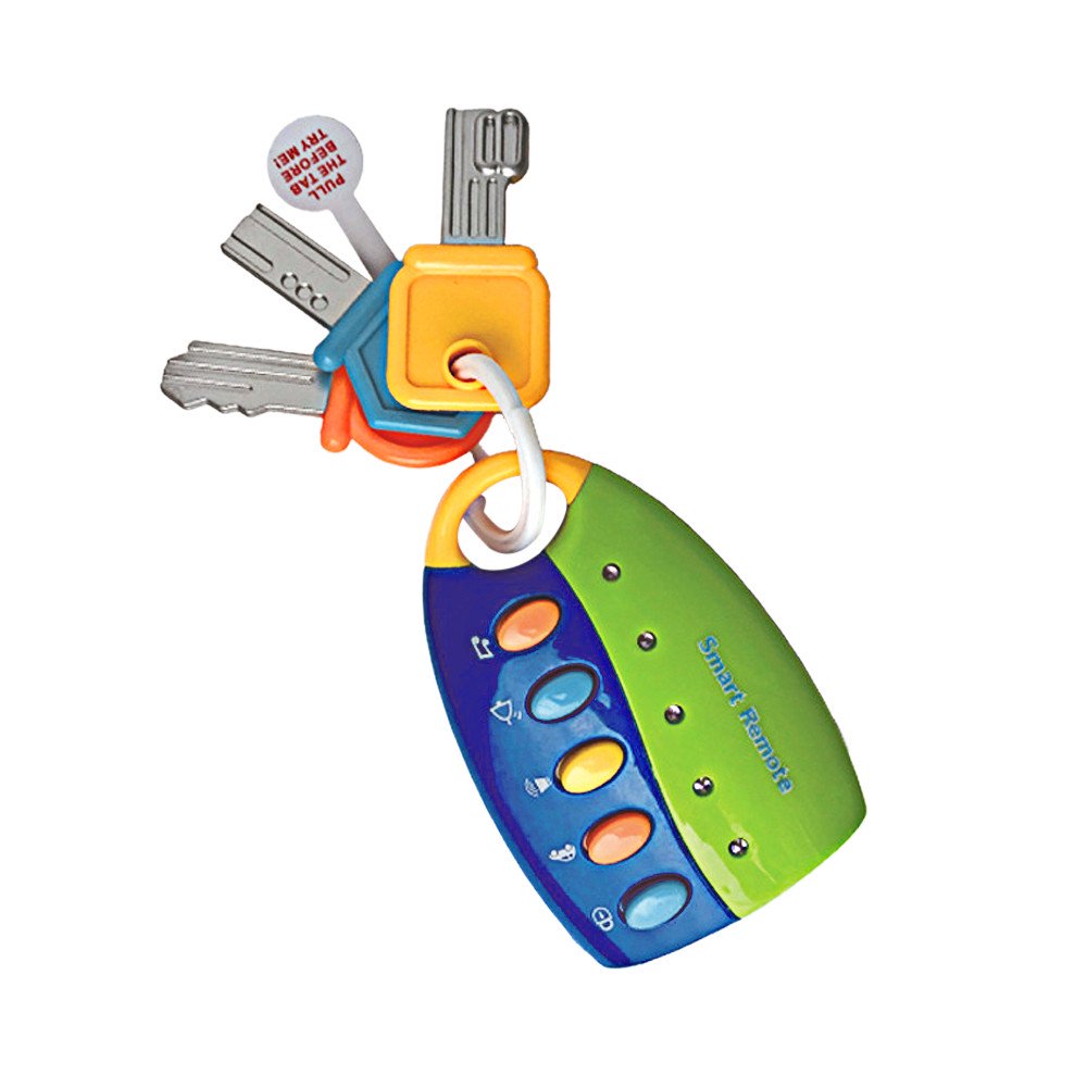 snorda Toy Keys For Toddlers And Baby ToysToy Car Keys With Keychains Light And Sound Walmart