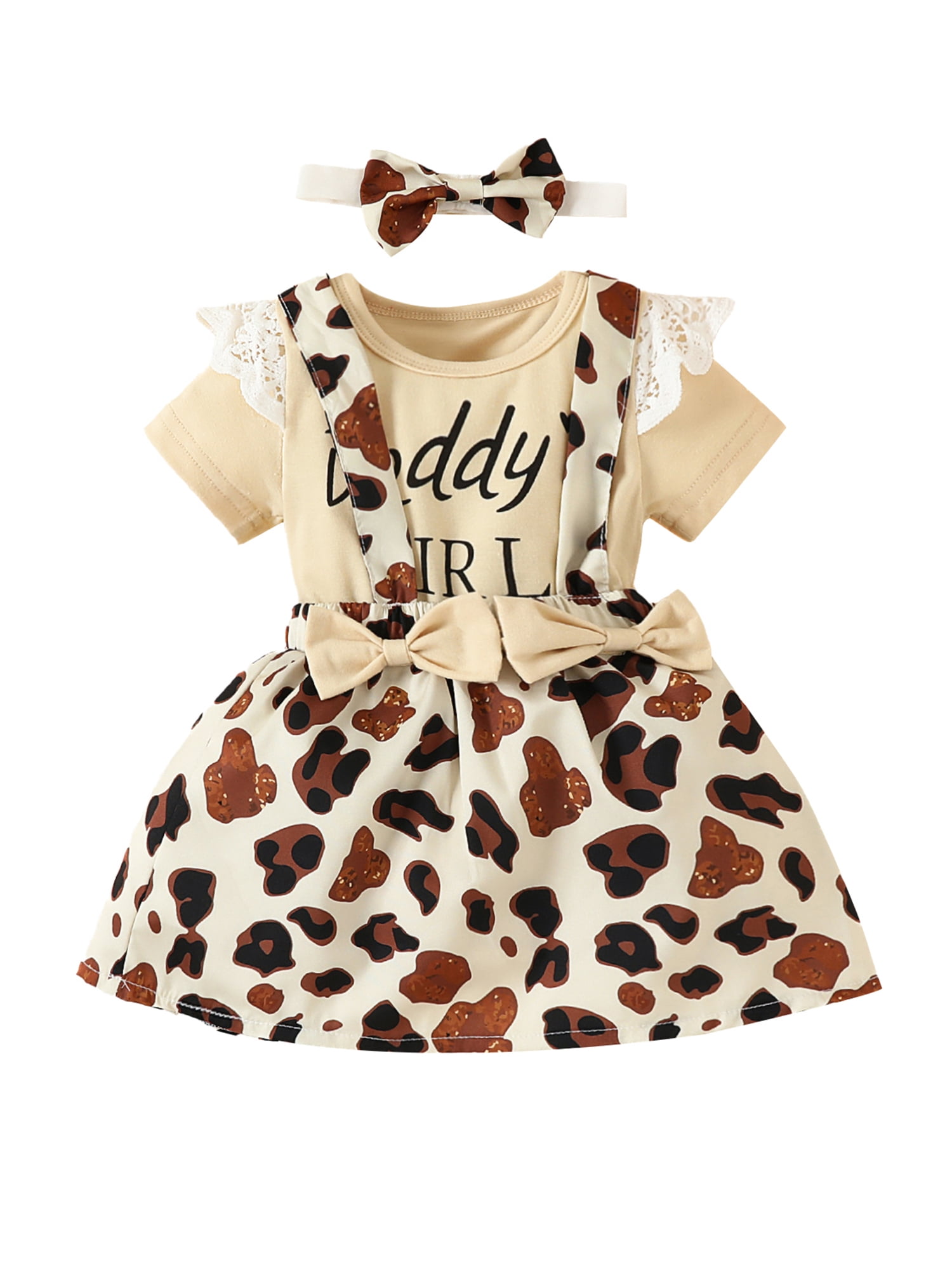 Newborn Baby Girl Summer Clothes Infant Short Sleeve Romper Suspender ...