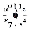 thumbnail image 1 of Reloj de acrílico autoadhesivo DIY 3D pegatinas de pared extraíbles decoración del hogar reloj de la etiqueta - negro Sweethay JJ12954-03, 1 of 5