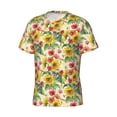 thumbnail image 3 of Rocae Sunflower Cornflower Poppy for Men's Moisture-Wicking Crew Tee - T-Shirt for Sports, Outdoor Activities, and Casual WearMedium, 3 of 9