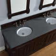 thumbnail image 4 of Brookfield Collection 147-114-5761-2BLK 72 Burnished Mahogany Double Vanity Four Soft Closing Doors Three Soft Closing Drawers Backsplash Hand Carved Filigrees & 2 CM Absolute Black Rustic Granite Top, 4 of 11