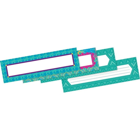UPC: 0704068014381 | Barker Creek 1594910 Bohemian Double-Sided Name Plates  Set of 36