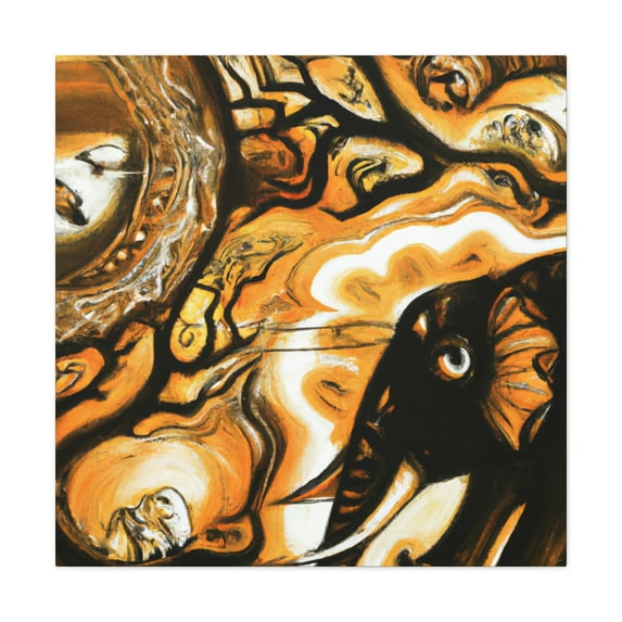 Elephant in Grandeur - Canvas