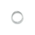 thumbnail image 2 of 950 White Platinum Ring Band Wedding Comfort Domed, 2 of 3