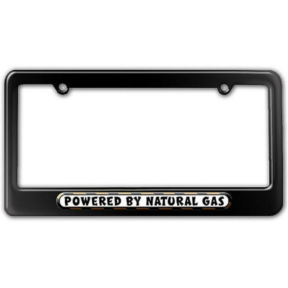 Powered By Natural Gas License Plate Frame