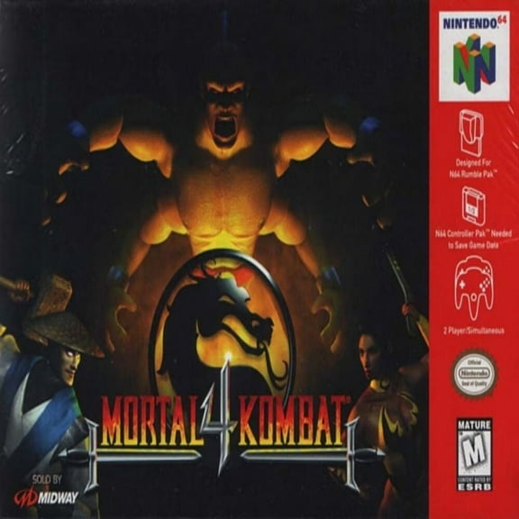 Mortal Kombat 4 N64 Game,US Version