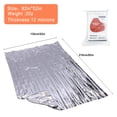 thumbnail image 6 of Emergency Mylar Thermal Blankets -Space Blanket Survival kit Camping Blanket (4-Pack). Perfect for Outdoors, Hiking, Survival, Bug Out Bag ，Marathons or First Aid, 6 of 8