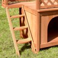 Merry Products Wooden Dog House, Cedar Stain, Small, 21.73"L x 28.54"W x 25.67"H - image 4 of 9