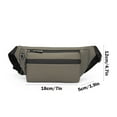 thumbnail image 3 of Ganfancp Bolsa de Pecho de Los Hombres Bolsa de Cintura Ajustable Deportes Al Aire Libre Bolsa de Hombro Bolsa de Mensajero No Pilling Adecuado Como Un Regalo para Los Novios Bolsa de Cremallera Ofer, 3 of 6