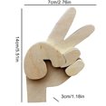 thumbnail image 2 of Ganfancp Gesto de Madera Gancho Decorativo Almacenamiento Estante Llavero Pared Gancho Adornos Ofertas de La Semana 1X Gancho, 2 of 4