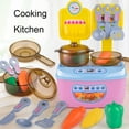 thumbnail image 2 of Mini Kitchen Playset Toy, Plastic Cooking Pretend Play for Imaginative Fun, Dollhouse Accessory with Interactive Features, 2 of 6