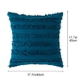 thumbnail image 3 of Matoen Housse de Coussin à Franges Moderne Couleur Unie Housse de Coussin de Dossier, 3 of 5
