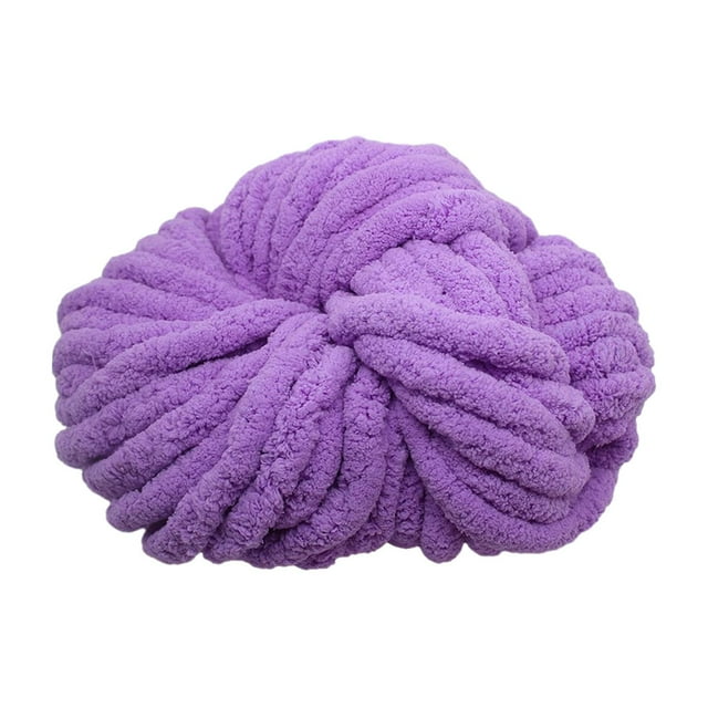 Hilo de chenilla grueso Sunnimix para manta cojín tiro Violeta claro