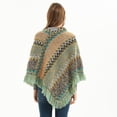 thumbnail image 1 of Cape de Tête Rétro Ethnique pour Femme, Épaisse, à Rayures Colorées, Châle Foulard, 1 of 2