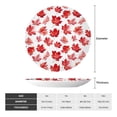 thumbnail image 2 of Picia Realistic Maple Leaf Pattern Bone China Decorative Plate – Wall Decor with Stand and Adhesive, Elegant Ornament for Living Room, Office, or Entryway-7in, 2 of 6