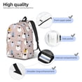 thumbnail image 5 of Xecao Cute Hand Drawn Bear for Canvas College Laptop Backpack, Durable Rucksack Travel Notebook Bag School Backpack Book Bag for Men Women, 5 of 8
