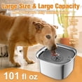 thumbnail image 4 of Tazón de Agua para Perros Decflow Acero Inoxidable 3 Litros sin Derrames para Perros Grandes, 4 of 7