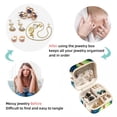 thumbnail image 4 of Baseball Square Jewelry Box Organizer Display Case Necklace Bracelet Earring Holder Travel Portable Decorative Stand Storage Box for Rings Earrings Necklaces Bracelets - Girls Women Gift, 4 of 6
