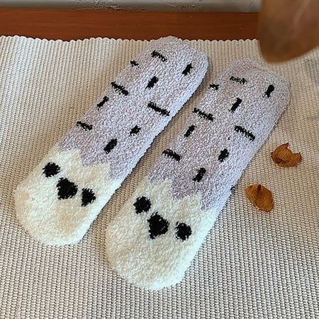 

Zedker Adult Animal Print Lovely Puppy Plush Middle Tude Socks Home Stockings Warehouse Sale Clearance