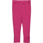 Angle View: French Toast Little Girls' "Sweet Bow" Leggings (Sizes 4 - 6X) - medium pink, 6