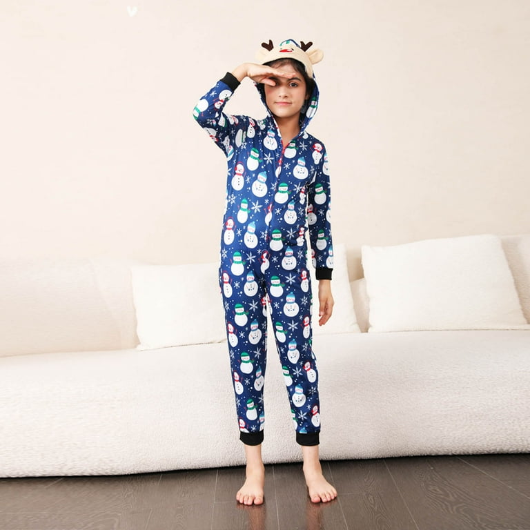 Girls hooded pajamas hot sale