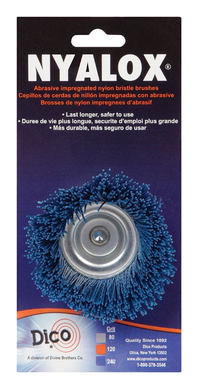 Dico 541-776-4 Nyalox Flap Brush 4-Inch Grey 80 Grit