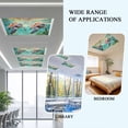 thumbnail image 6 of 3 Pack Vintage Blue Fluorescent Light Covers for Ceiling Lights Ocean Abstract Sea Turtle Map Magnetic Ceiling Light Covers Overhead Light Filters for Office Classroom Home, 6 of 9