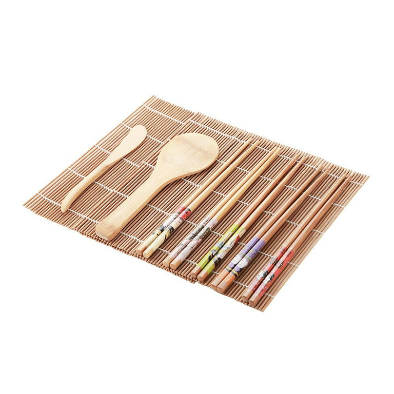 Ejoyous 13Pcs/set Bamboo Sushi Making Kit Family Office Party Homemade Sushi  Gadget For Food Lovers, Sushi Tool 