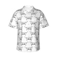 thumbnail image 2 of Xecao Labrador Retriever Dog print Hawaiian shirt - a stylish short-sleeve button-down for men, perfect for casual beach and tropical outings., 2 of 9
