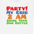 thumbnail image 4 of Inktastic Party at My Crib Boys or Girls Baby Bodysuit, 4 of 5