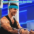 thumbnail image 3 of 4Pcs Sweatbands Set, Sports Headband for Men & Women, Cotton Sweat Head Bands, Moisture Wicking Athletic Terry Cloth Sweat Band for Tennis,Basketball,Football,Gymnastics,Working Out, 3 of 7