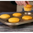 thumbnail image 7 of Nonstick Muffin Pan,Bexikou 2 Pack Mini Cupcake Pan Set,Round Muffin Tins for Baking,Baking Tray for Muffins, Cupcakes, Brownie(Black, 6 Cup), 7 of 7
