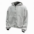 thumbnail image 4 of Godom Womens Cute Travel Hoodie with Backpack Full Zip Up Sweatshirt with Pockets Loose Casual Pullover Hoodies, 4 of 7