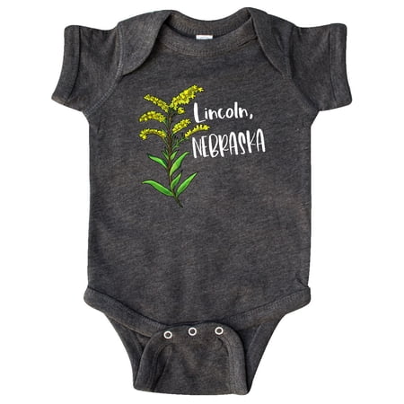

Inktastic Lincoln Nebraska Goldenrod Flower Gift Baby Boy or Baby Girl Bodysuit
