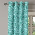 thumbnail image 3 of Ambesonne Geometric Grommet Curtain, Triangle Mosaic Shape, 50" x 63", Teal Green, 3 of 6
