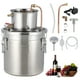 thumbnail image 1 of QinaQin Kit de alambique de acero inoxidable con bomba de circulación, tubería de cobre y termómetro dual, equipo destilador ideal para elaborar whisky, vino o brandy en casa, 1 of 6