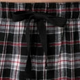 thumbnail image 3 of Fruit of the Loom Men's Soft Flannel Pajama Lounge Sleep Pant - Black Plaid, 3 of 5