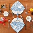 thumbnail image 4 of Iauyy Satin Napkins Set of 4- Hawaiian Pattern 4 DIY Printing Decoration Cloth Napkin- Easy Care for Home/Party, 4 of 8